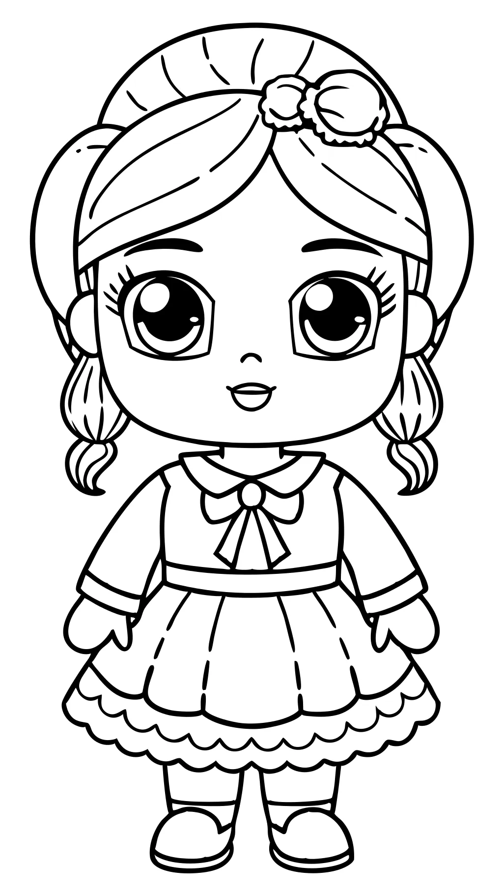 cute doll coloring pages